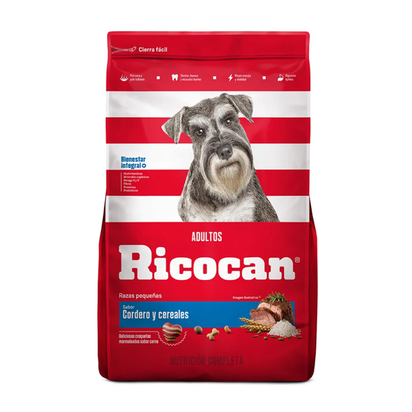 Ricocan Adultos Razas Pequeñas (Cordero y Cereales)