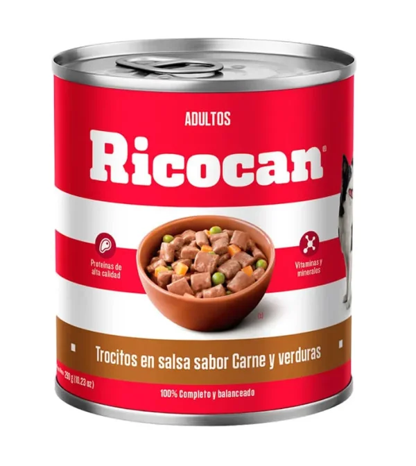 Ricocan Trocitos sabor Carne y verduras Adultos